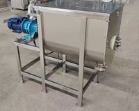 Mélangeur à ruban industriel en acier inoxydable, unité horizontale mobile pour poudres chimiques et granulés alimentaires