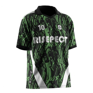 Camiseta de Fútbol Personalizable con Cuello Polo en V, de Secado Rápido y Absorción de Humedad para un Rendimiento Óptimo en el Día del Partido - Product Image 5