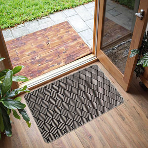 Tapete de Entrada Retangular Fino Personalizado, Moderno, Ecológico, Antiderrapante, Lavável, em Poliéster - Product Image 1