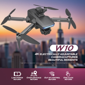 Nueva llegada <span class=keywords><strong>W10</strong></span> Drone 4K cámaras duales GPS flujo óptico HD aéreo <span class=keywords><strong>Pro</strong></span> Quadcopter para tiro estable Drone Kit al aire libre RC Dron - Product Image 5