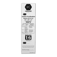 Filter AC Furnace Pengganti Lipat Desain OEM Khusus X6672 16x25x5 Kompatibel dengan Filter Karbon HCF16-16 MERV 16 11 8