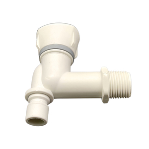 2026 Newly Single Cold Abs PP Health DN15 White Bibcock Plastic Water Faucet for Basin - Product Image 4