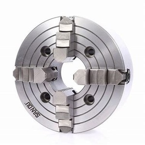 K72-160 160mm Mandrin de tour indépendant à 4 mors en acier SANOU, neuf, composants de base pour engrenages, 5'' manuel, garantie 6 mois - Product Image 2