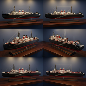SS CITY of MILWAUKEEK VOITURE FERRY-BATEAU D'ARTISANAT EN BOIS - Product Image 3