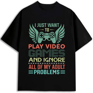 Camiseta de Algodón para Hombre, 180 g/m², Manga Corta, Estampada con Patrón, Ecológica, Corte Regular, Tela Jersey con Serigrafía - Product Image 1