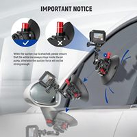 Support à ventouse pour appareil photo Neewer 6 pouces/15,2 cm avec rotule et bras articulé, fixation métallique à ventouse pour pare-brise de voiture et tableau de bord