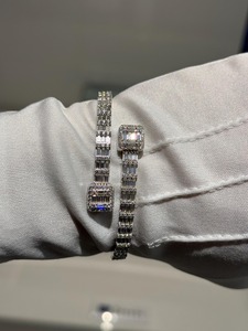 <b>Top</b> Quality Moissanite Diamond Cuff Bracelet Jewelry for Daily Wear Special Occasions and Gift Giving Available At Export Price - Product Image 1