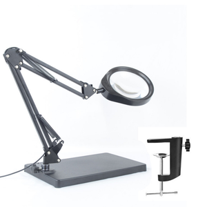 Abrazadera de escritorio 2 en <span class=keywords><strong>1</strong></span>, lupa de mantenimiento con luz LED - Product Image 1