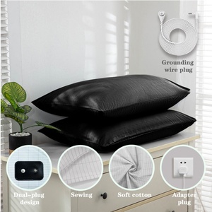 Funda de Almohada de Algodón Orgánico Tejido a Mano, Vintage, con Conducción de Plata para Conexión a Tierra, para Uso en Hogar, Hotel y Hospital, Bordada - Product Image 1