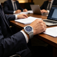 Montre de plongée automatique pour homme, 42 mm, nouvelle marque privée OEM, luxe, acier inoxydable, étanche, mouvement japonais.