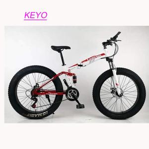 Vélo à pneus larges Tianjin <span class=keywords><strong>KEYO</strong></span> 26 pouces, 21 vitesses, freins à disque, fourche à suspension, vélo pliable pour la neige, prix d'usine - Product Image 2