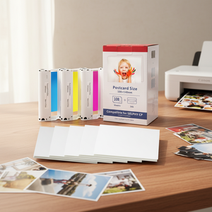Papier photo brillant RC haute brillance KP 108IN A4* 108 feuilles, papier photographique adhésif mat pour <span class=keywords><strong>Canon</strong></span> <span class=keywords><strong>Selphy</strong></span> <span class=keywords><strong>CP1300</strong></span> - Product Image 1