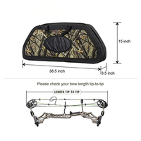 Sac de transport pour arc à poulies et flèches, en polyester souple, pour la chasse et l'entraînement, avec bandoulière réglable