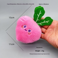 Fruit Pluche Speelgoed Avocado Pop Schattig Sleutelhanger Rugzak Charm Hangertje PP Katoenen Vulling Unisex Baoding Hoge Kwaliteit 14+