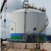 200-50000m3 grand réservoir de stockage de liquide cryogénique à fond plat pour Lin/GNL/Lox/Lpg/Lar/Lnh3