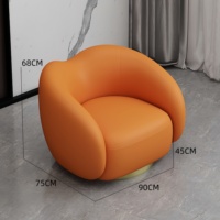 Canapé nordique minimaliste moderne, chaise blanche et de couleur crème, fauteuil de loisir, canapé simple