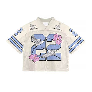 Футболка с принтом в стиле американского футбола, патриотическая 3D-футболка, сетчатая, в стиле хип-хоп, уличная мода, ретро, с коротким рукавом - Product Image 5