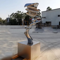 Estuparty — grande Statue en acier inoxydable, Sculpture abstraite, populaire, offre spéciale,