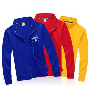 Chemise de sport pour homme à col montant, logo personnalisé, fermeture éclair, haut athlétique imprimé, maillot d'entraînement, streetwear - Product Image 1