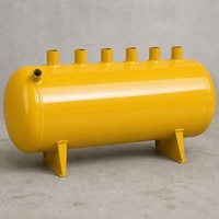 Collecteur d'air soudé en acier au carbone jaune pour filtre à sacs à jet pulsé, accessoire personnalisable pour filtre à sacs