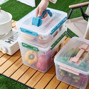 Recipiente Clásico Transparente Portátil Hermético Multifuncional para Almacenamiento de Alimentos, Rectangular, de PP, para Refrigerador - Product Image 2