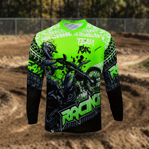 Jersey Personalizado NUEVO para Motocross, Ciclismo, Bicicleta de Montaña, ATV, DH, Sublimado, Transpirable, 160g, Manga Larga - Product Image 3
