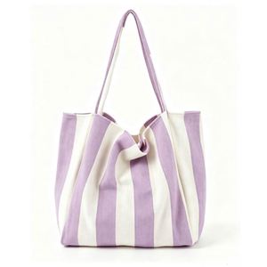 Bolsa de Lona de Gran Capacidad, Versátil, de Mano y Hombro, Informal, para Compras, Bodas, Eventos Promocionales - Product Image 1