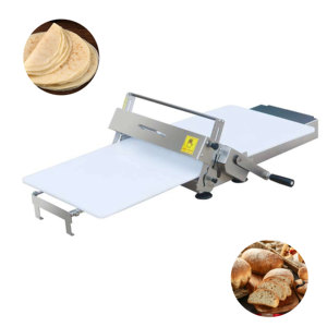 Laminoir à pâte manuel de table 830x480x250mm en acier inoxydable de qualité alimentaire, nouvel équipement de boulangerie pour la fabrication de feuilles de pâte à farine - Product Image 1