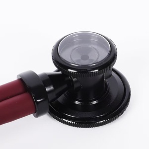 Stéthoscope multifonctionnel tout noir, stéthoscope double tube noir, stéthoscope double face plaqué noir - Product Image 1