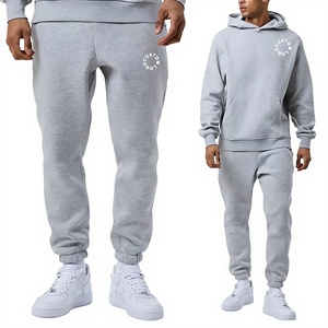 OEM Custom Logo <b>Men</b> Blank Heavyweight Hoodie and Sweatpants Set Manufacturer Oversized Blank Tracksuits for <b>Men</b> High Quality - Product Image 6