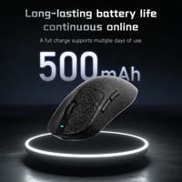 Souris sans fil AJAZZ AJ199 AI Tri-Mode, souris de jeu intelligente à commande vocale AI avec batterie de 500 mAh, programmable RGB pour joueur PC