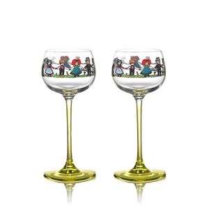 <span class=keywords><strong>Verre</strong></span> <span class=keywords><strong>à</strong></span> <span class=keywords><strong>vin</strong></span> personnalisé avec option de motif, base <span class=keywords><strong>vert</strong></span> clair transparente, décoratif et festif - Product Image 4