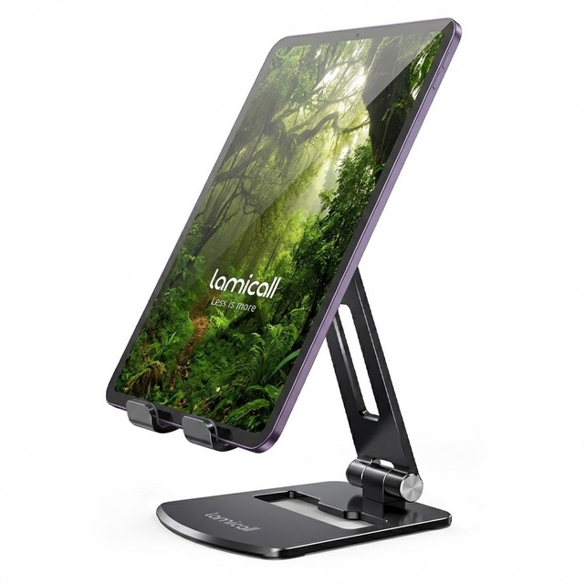 Lamicall DT05 Wholesale Adjustable Tablet Stand Desk Pad Holder Metal Phone Holder Dock Mount Bracket Cradle Support Bulk Deal