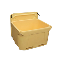 Caisse isotherme professionnelle JOIN grande jaune pour le transport et le stockage de poissons et de fruits de mer
