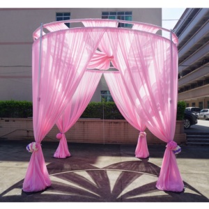 Telescopic <b>pipe</b> and drape backdrop <b>stand</b> wedding drape kit - Product Image 4