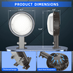 ไฟ LED บาร์นไลท์ 150W 5000K 100-277VAC โคมไฟติดผนังสวนถนน อลูมิเนียมสำหรับภายนอกอาคาร IP65 กันน้ำ ไฟส่องสว่างภายนอก - Product Image 6