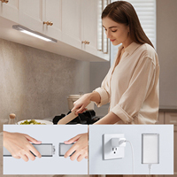 Éclairage sous-meuble intérieur, lampes de placard rechargeables par USB, éclairage LED sans fil magnétique à détecteur de mouvement pour mur, cuisine, placard