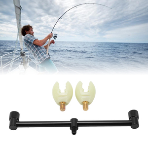 Support de canne à pêche à la <span class=keywords><strong>carpe</strong></span> <span class=keywords><strong>Buzz</strong></span> <span class=keywords><strong>Bar</strong></span> avec tête lumineuse en alliage d'aluminium, accessoire de pêche (support 25 cm, 2 têtes) - Product Image 6