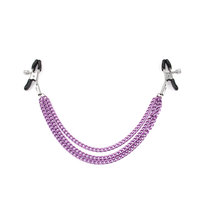 Pinces à lait à chaîne en métal Pinces de massage du sein Adulte Fétiche Flirter Taquineries Gadgets érotiques Bdsm Esclave Sex Toys pour Couples