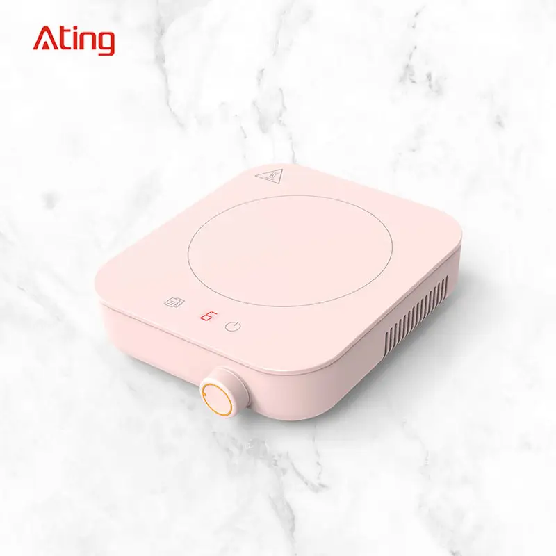 Bếp Điện Cầm Tay Bếp Điện Đơn Du Lịch Bếp Cảm Ứng Mini Đa Năng 1200W Có Bộ Hẹn Giờ