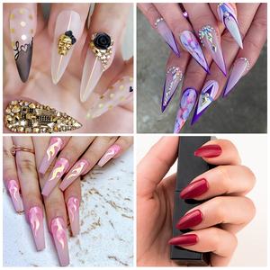 Uñas artificiales 500pcs consejos de acrílico <span class=keywords><strong>transparente</strong></span> de Gel UV <span class=keywords><strong>manicura</strong></span> <span class=keywords><strong>diseño</strong></span> Fale uñas Artificial para arte de uñas - Product Image 6