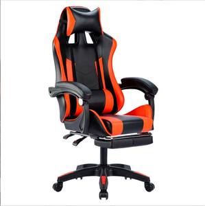 Fauteuil de <span class=keywords><strong>bureau</strong></span> <span class=keywords><strong>gamer</strong></span> exécutif moderne monobloc en tissu synthétique confortable avec piètement en acier inoxydable pour salle informatique - Product Image 3