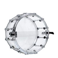 Beatello 14" X 7.8" Acrylic Snare Drum Professional Musical Instrument