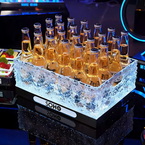 Secchiello per Ghiaccio LED Personalizzato Luminoso per Feste, Glorificatore per Champagne e Vodka, Secchiello LED per Bar, Champagne e Vino - Product Image 1