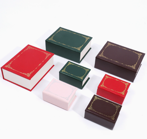 Vintage Book Shape Jewelry <b>Box</b> with Custom Logo Hot Stamping Flip Magnetic Closure Ring <b>Earrings</b> Necklaces Jewelry Storage <b>Box</b> - Product Image 1