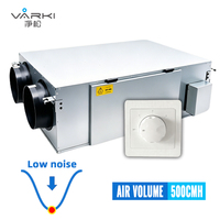 Ventilateur de ventilation bidirectionnel 500m3/h avec alimentation en air frais et évacuation d'air usé, contrôleur rotatif 3 vitesses OEM/ODM