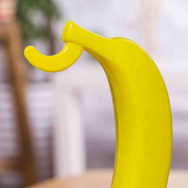 ユニークなデザインのバナナ型プラスチックJフックバナナホルダー