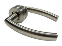 Poignée de porte en acier moulé sous pression de conception européenne moderne avec installation facile pour villa, hôtel, bureau, appartement - Argent