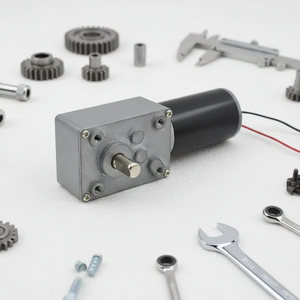 12V/24V 브러시 고토크 저속 자동 잠금 <span class=keywords><strong>DC</strong></span> 기어 모터 전진 역방향 소형 웜 기어 보트 영구 자석 13A 8mm - Product Image 6
