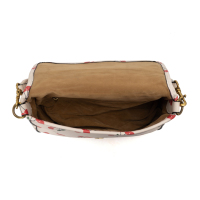 Sac à main élégant et durable pour femme, capacité 1-1,9 L, en cuir PU marron, doublure en polyester, fermeture à fermoir, bandoulière amovible